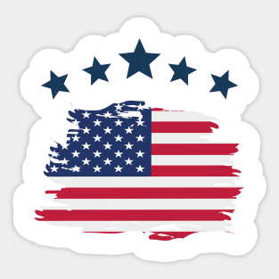 Flag USA Sticker